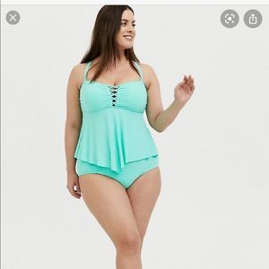 Torrid Tankini Swim Top - Flounce